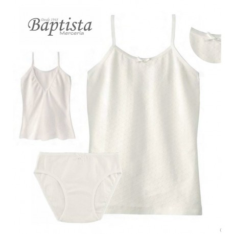 Conjunto camiseta "V" y braga cava