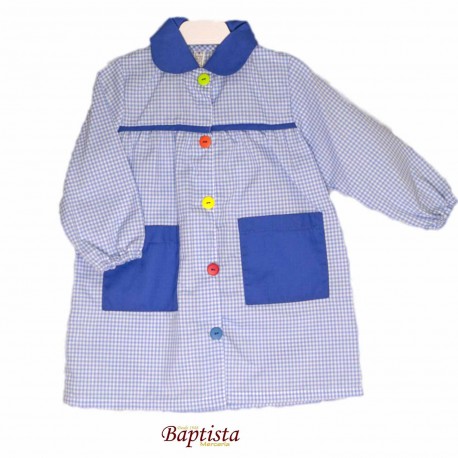 Babi botones colores en celeste