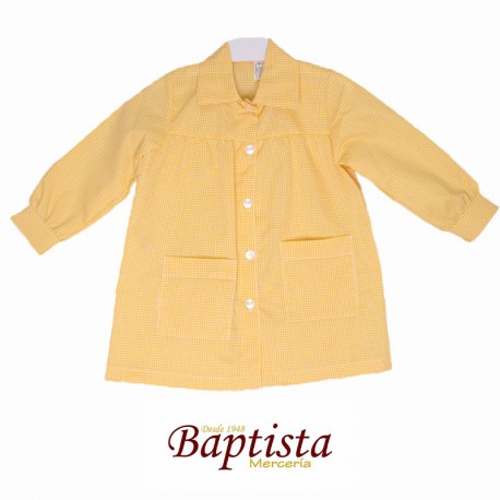 Babi básico cuadros amarillo