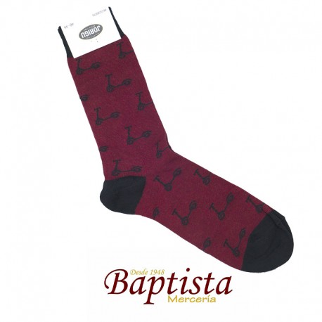 Calcetines patinete granate