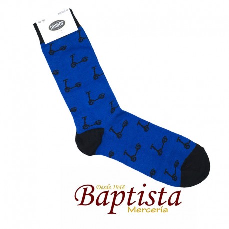 Calcetines patinete azulón