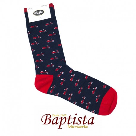 Calcetines Vespas rojas