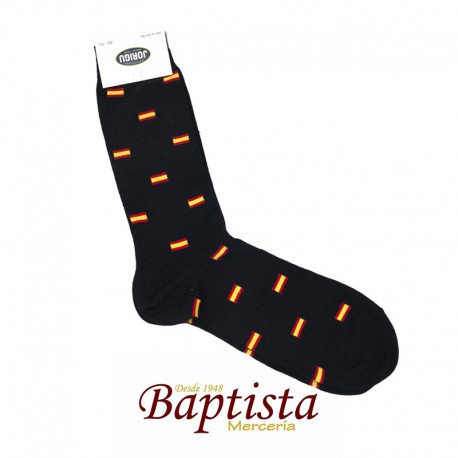 Calcetines bandera negro