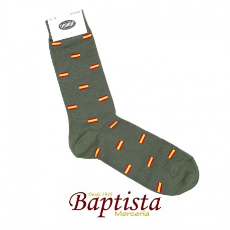 Calcetines bandera verde kaki