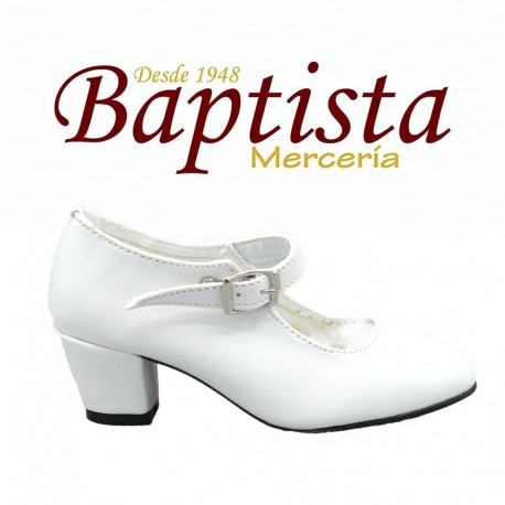 Zaparos de flamenca blancos