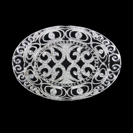 Broche plateado Ref.2404