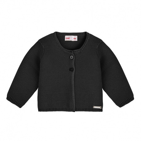 Chaqueta larga punto bobo ROSA