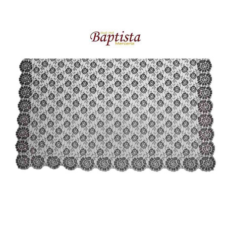Mantilla blonda 130 x 250 negro