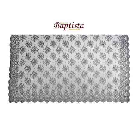 Mantilla chantillí 120 x 250 negro