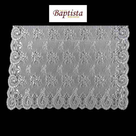 Mantilla Chantilly 100x220 cm Ref. 164MET con Hilo Metalizado