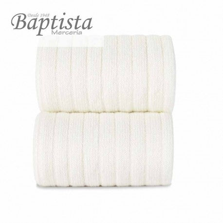 Calcetines altos básicos nata