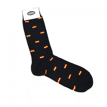 Calcetines bandera negro