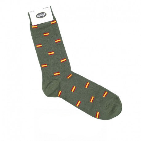 Calcetines bandera verde kaki