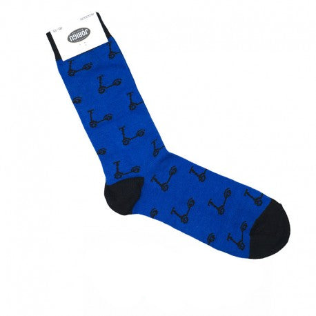 Calcetines patinete azulón