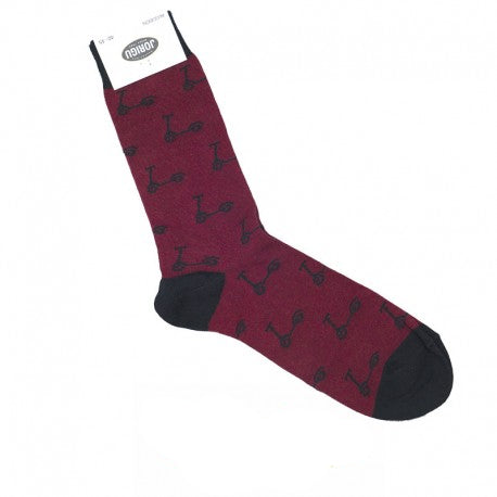 Calcetines patinete granate