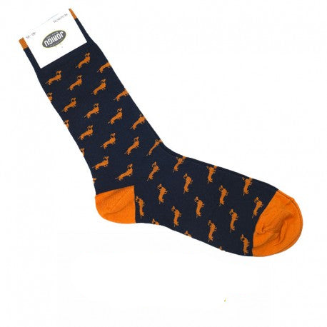 Calcetines perritos naranja