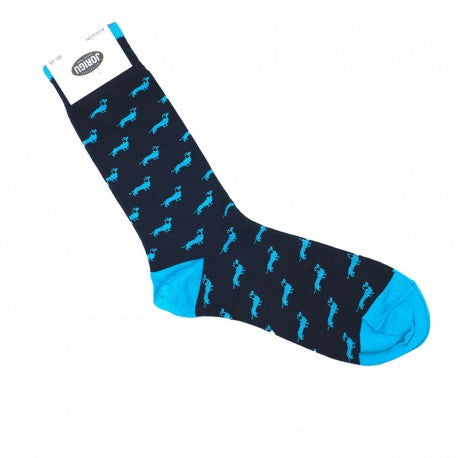 Calcetines perritos turquesa