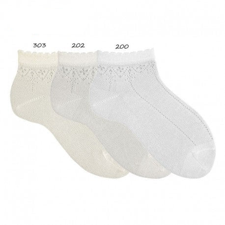 Calcetines tobilleros fantasía calada