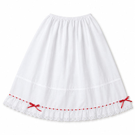 Enagua de mujer para traje regional con tiras bordadas