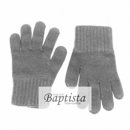 Guantes básicos gris claro
