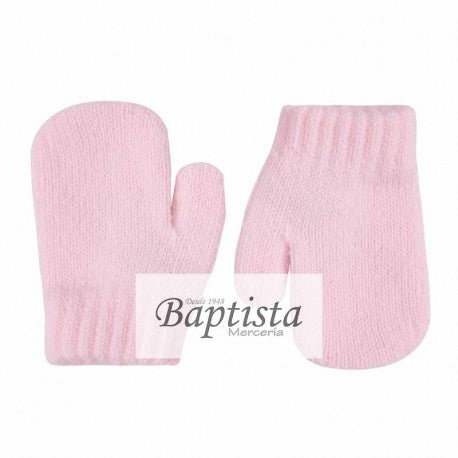 Manopla con dedo rosa.