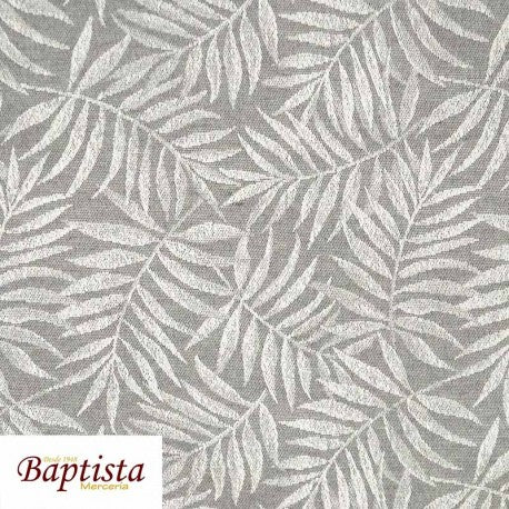 Mantel hojas gris