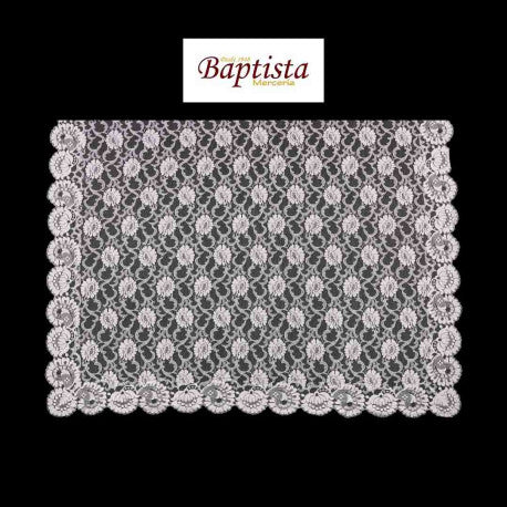 Mantilla de Blonda Blanca 120x250 cm – Central Encajera