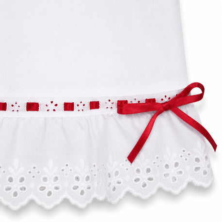 Pololos de mujer para traje regional con tiras bordadas