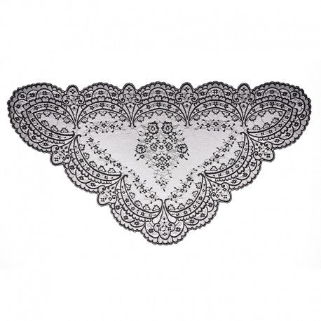 Velo Encaje Triangular 60 x 120 Negro Ref. 101