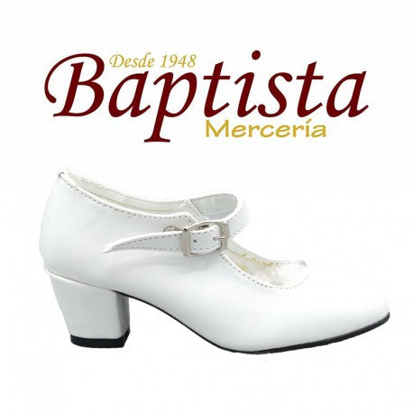 Zaparos de flamenca blancos